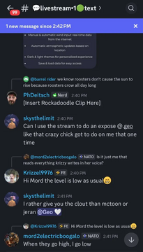 3. Asks to use someone's stream for an "expose," and says she would rather give them clout than McToon or Jeran.
